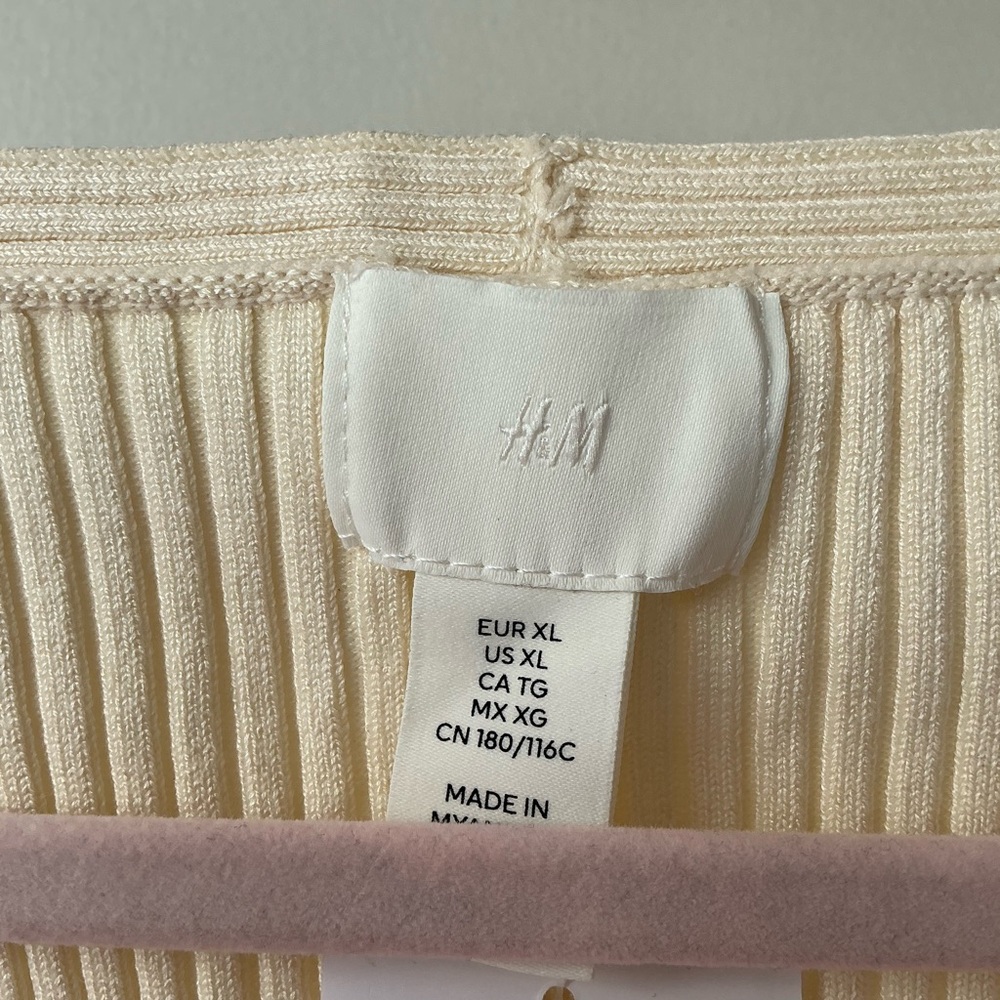H&M Beige Ribbed Knit Top - Picture 4 of 7